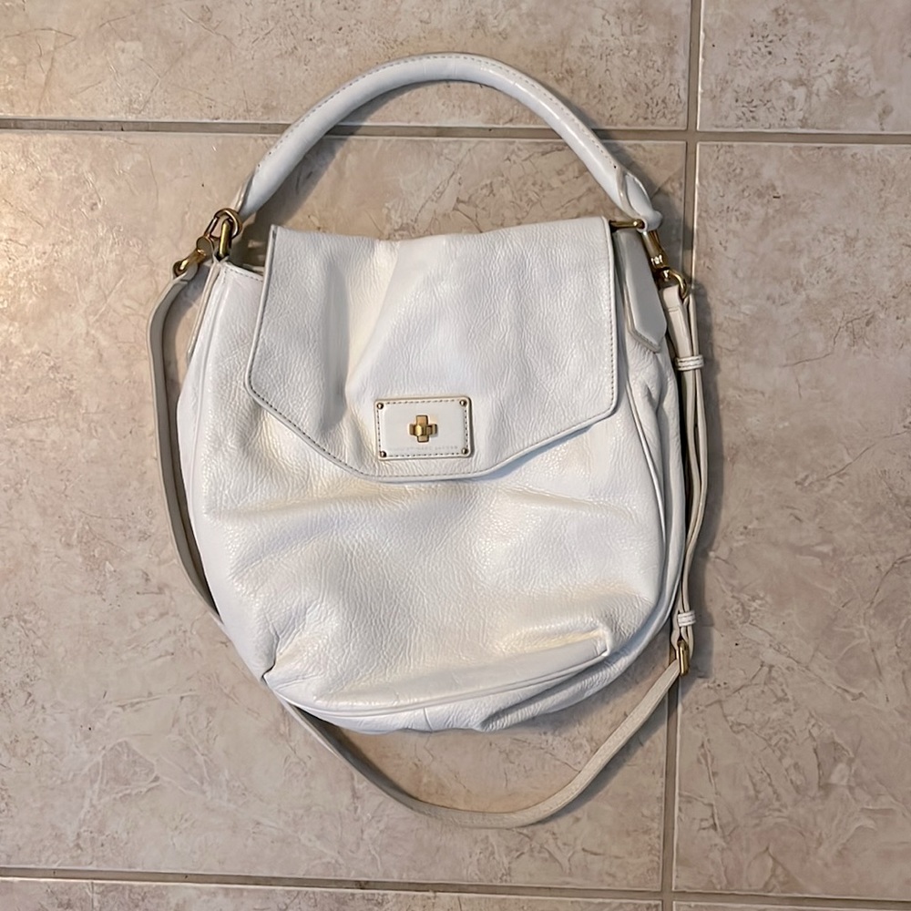 Marc by Marc jacobs white pebble leather bag